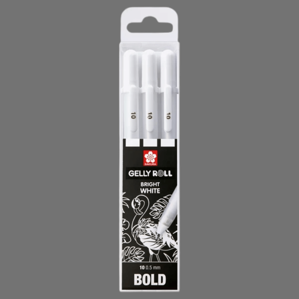 Gelly Roll, 3er-Set Weiss