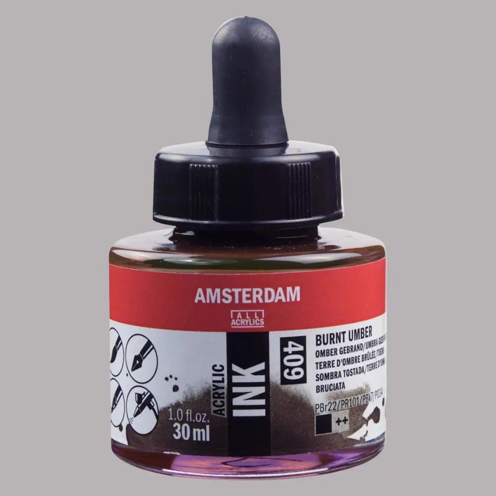 Acrylic Ink, 30 ml, Umbra gebrannt 409