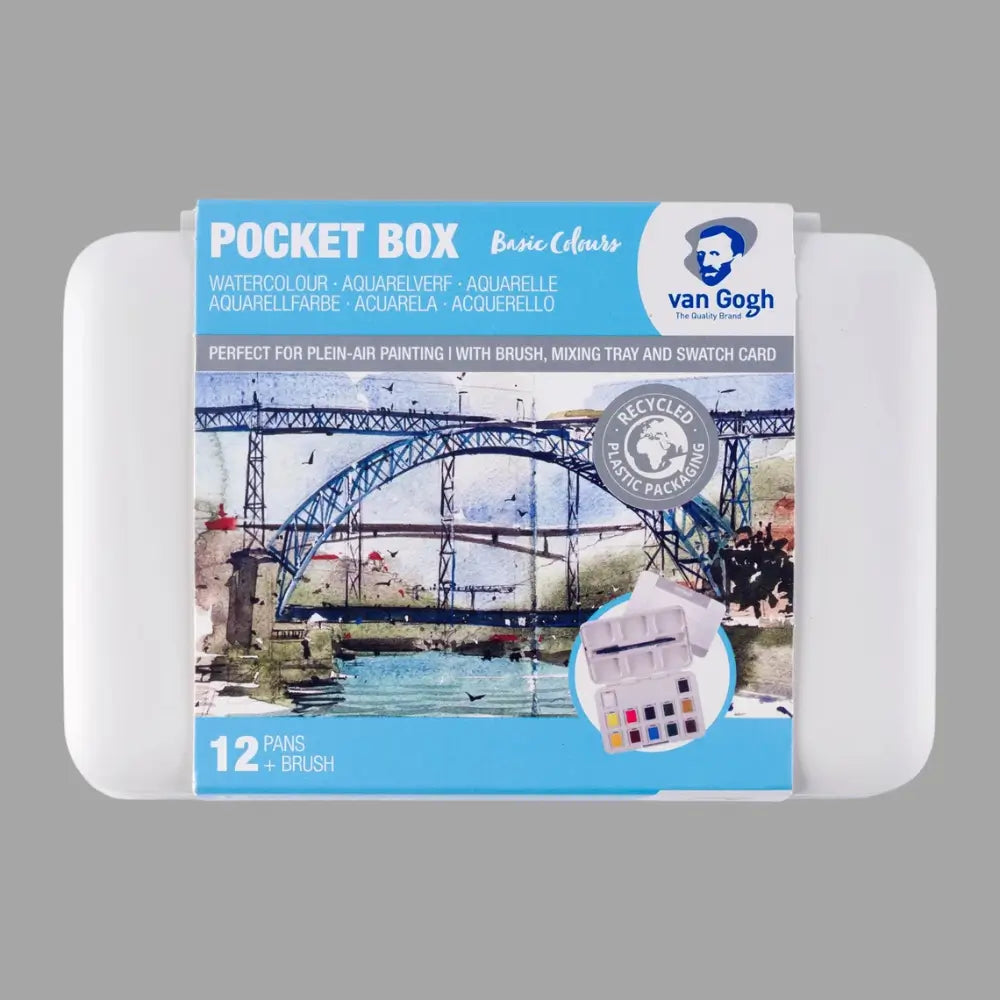 Aquarell Set: Pocket Box, Basic Colours und Aquarell Papier