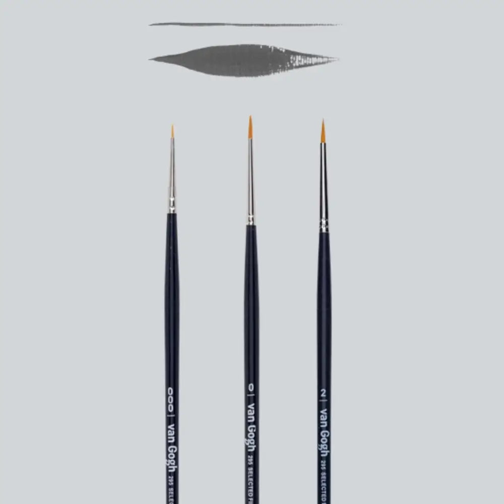 Öl-/Acrylpinsel, 3-teiliges Set, Serie 295 Nr. 000-0-2