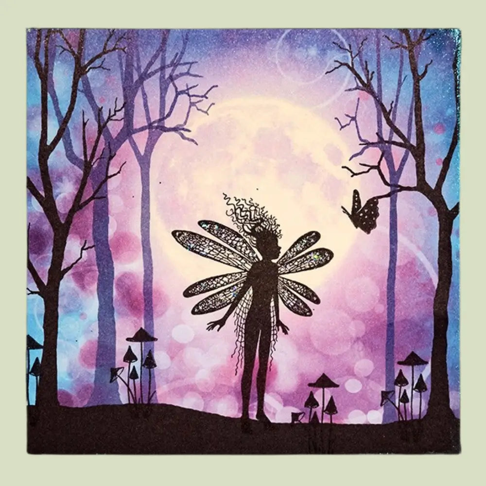 Slender Mushrooms Mini Stamp, LAV151