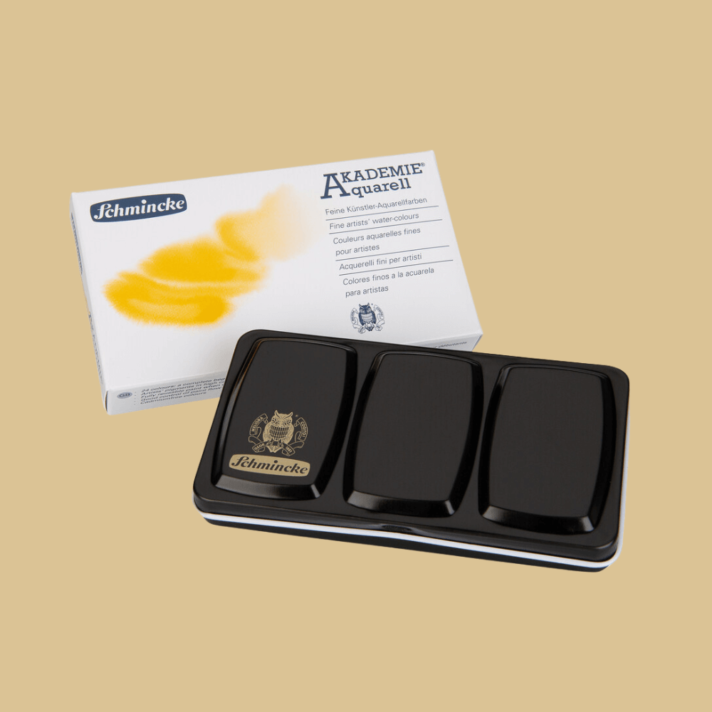 Akademie® Aquarell, Metallkasten mit 1/2 Näpfchen