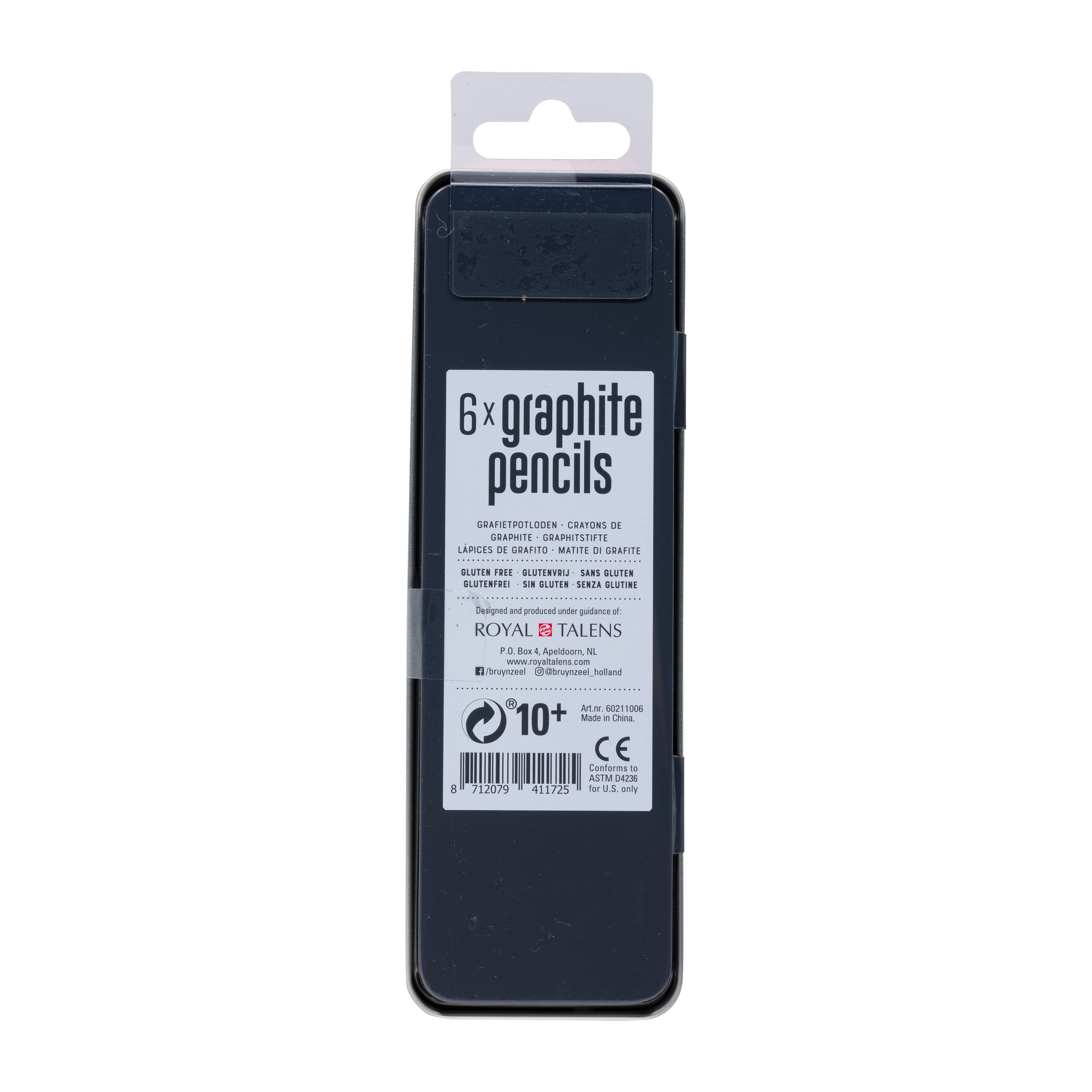 Graphite Pencil Metal Set à 6 Stk