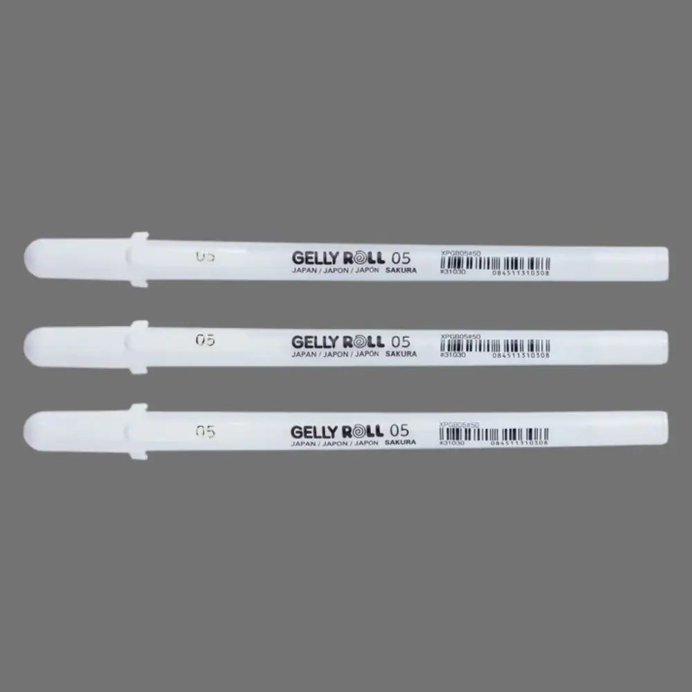 Gelly Roll, 3er-Set Weiss