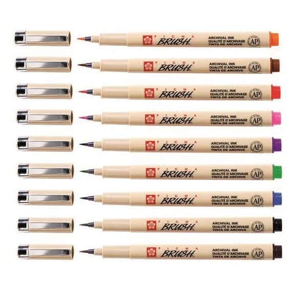 PIGMA® Brush™ Set mit 9 Farben