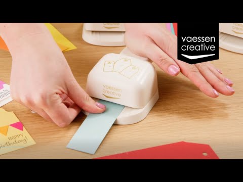 3-in-1 Label Stanzer mit Wellenschliff