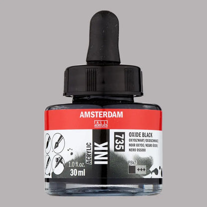 Acrylic Ink, 30 ml, Oxidschwarz 735