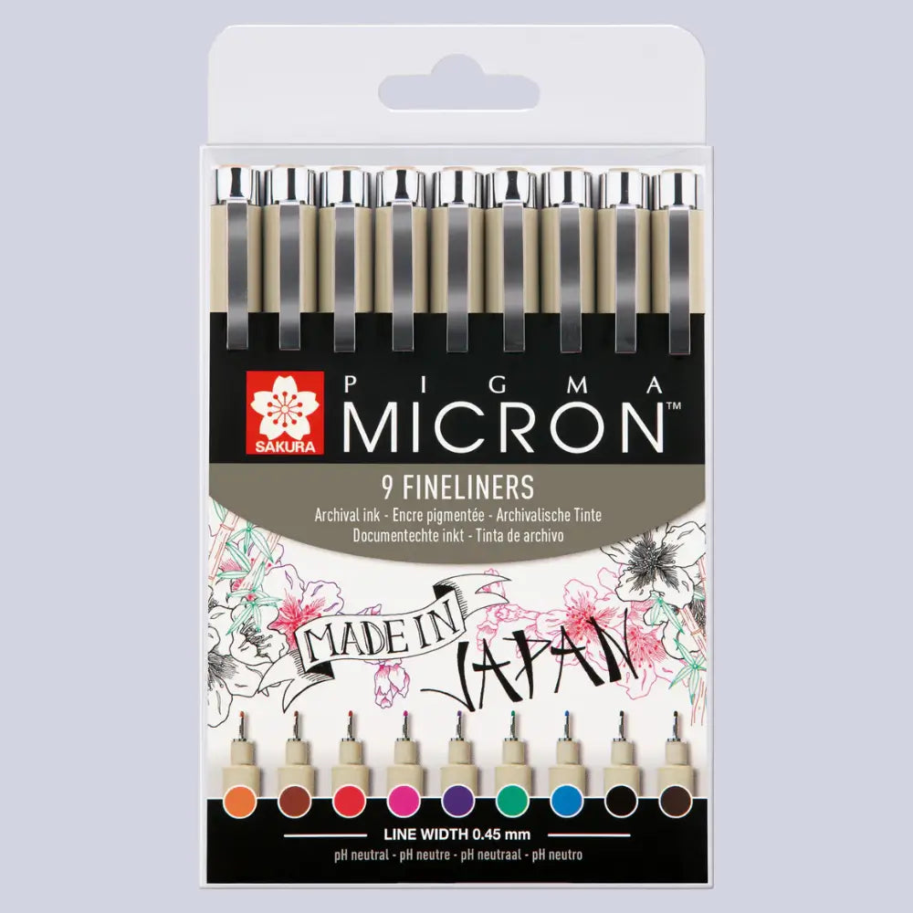 PIGMA® Micron™ Fineliner Set 9