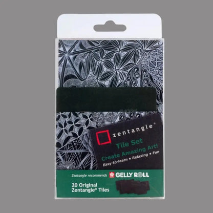 Zentangle® Schwarzes Kachel Tool-Set, 20-teilig