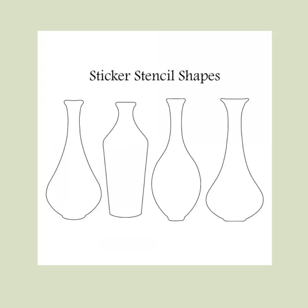 Sticker Stencils 11 - Tall Bottle Collection