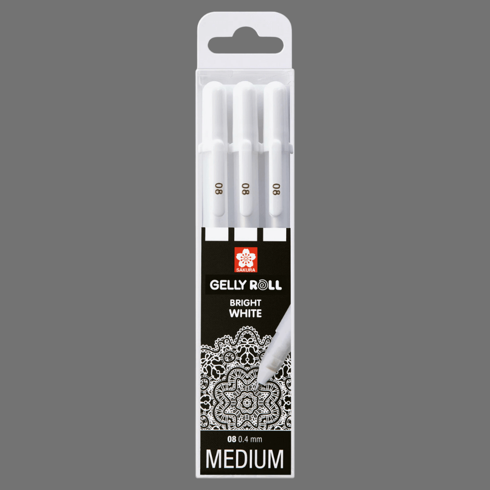 Gelly Roll, 3er-Set Weiss