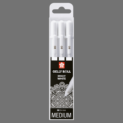 Gelly Roll, 3er-Set Weiss
