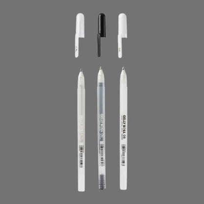 Gelly Roll, 3er-Set (Transparent, Schwarz, Weiss)