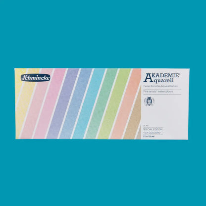 Akademie® Aquarell Kartonset „Icy Colours“ mit 12 x 15 ml Tuben - Special Edition