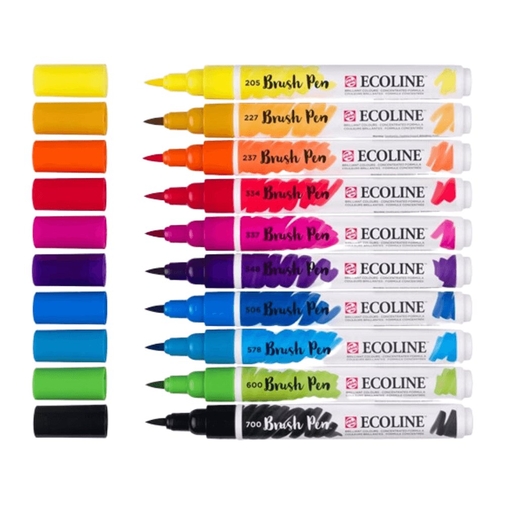 Brush Pen-Set, 10er-Set