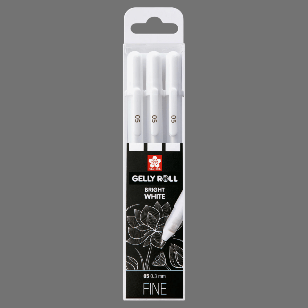 Gelly Roll, 3er-Set Weiss