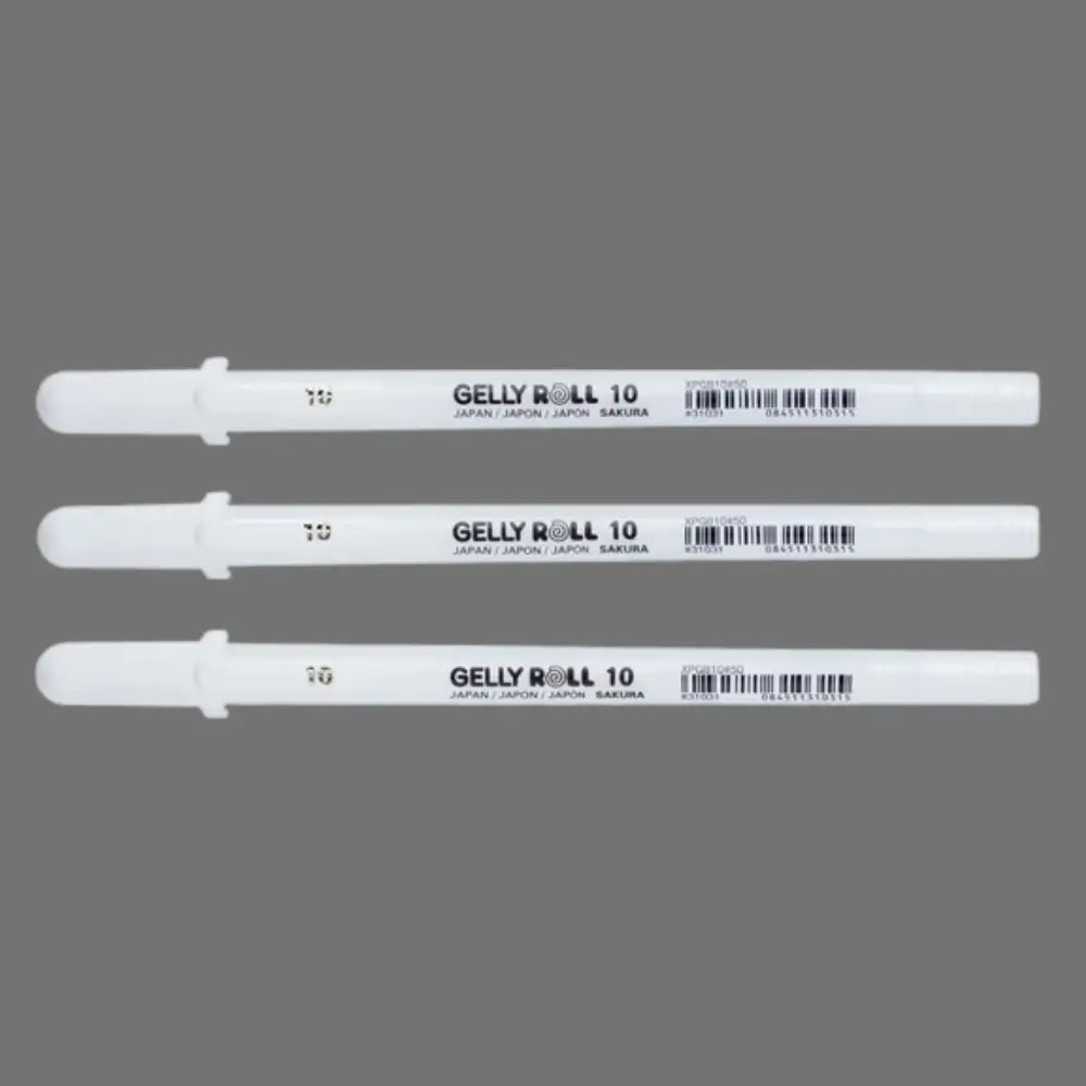 Gelly Roll, 3er-Set Weiss