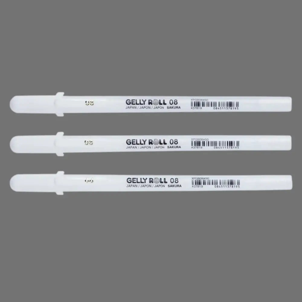 Gelly Roll, 3er-Set Weiss
