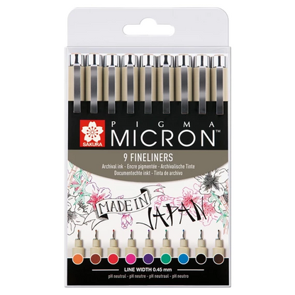 PIGMA® Micron™ Fineliner Set 9